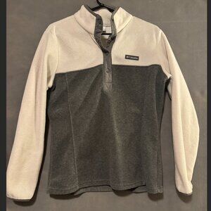 Columbia White & Grey Fleece
